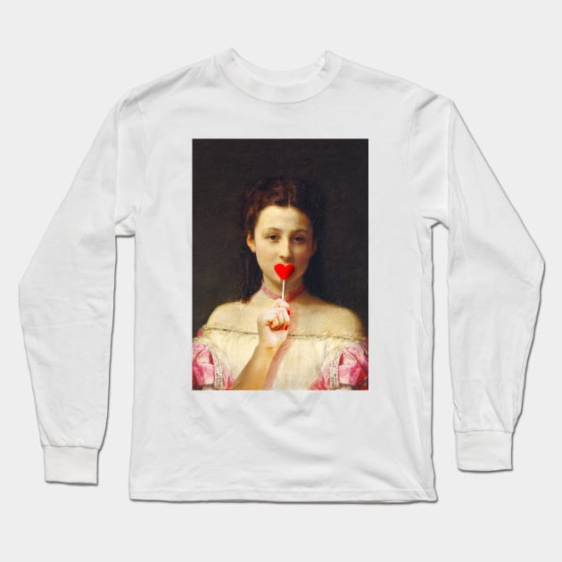 Girl lollipop Long Sleeve T-Shirt by Dikhotomy